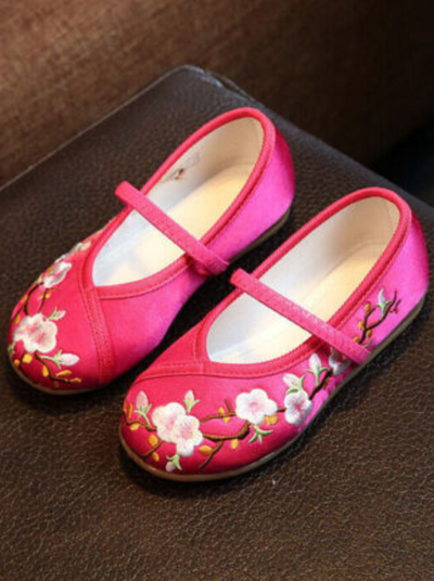 Shoes By Liv & Mia┃Pink Floral Ballerina Flats - Mia Belle Girls
