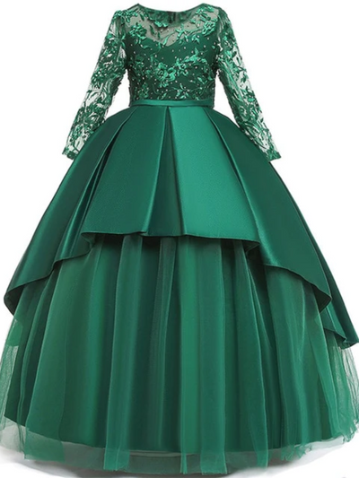 Beaded Beauty Tiered Holiday Gown