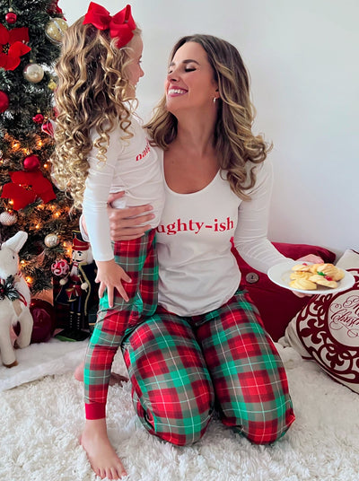 Mommy and Me Matching Pajamas |Naughty-ish Pajama Set |Mia Belle Girls