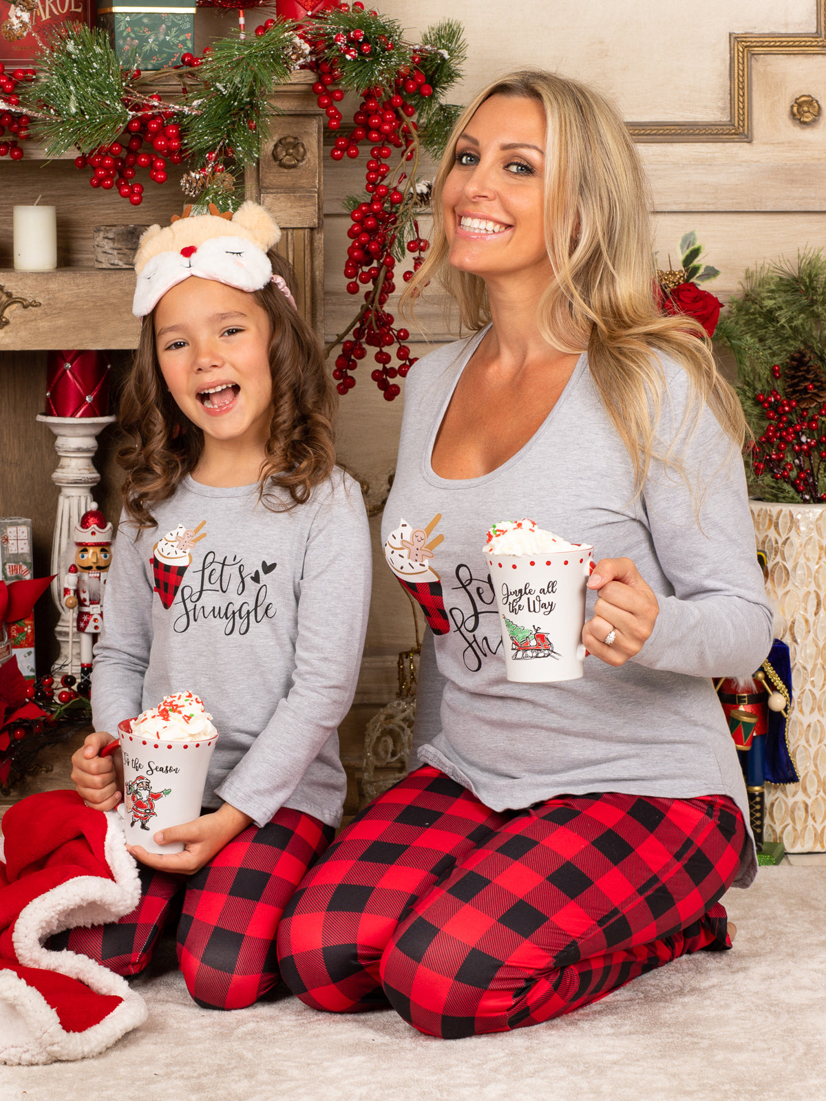 Matching Holiday Sets For Mom and Daughter