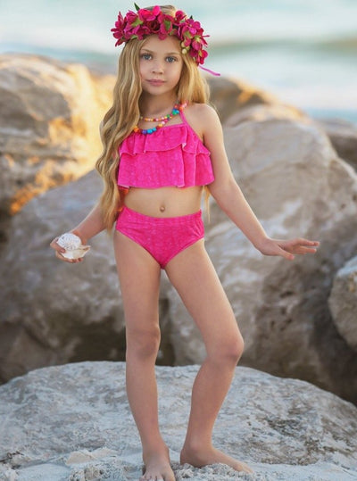 Toddler Mermaid Swimsuits | Girls Mermaid Three Piece Monofin Swimsuit