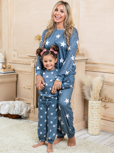 Mommy & Me Matching Outfits | Star Print Loungewear Set | Fall Clothes
