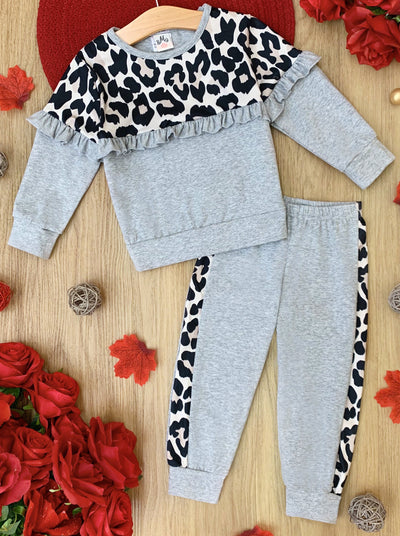 Cute Outfits For Girls | Leopard Print Loungewear Set | Girls Boutique