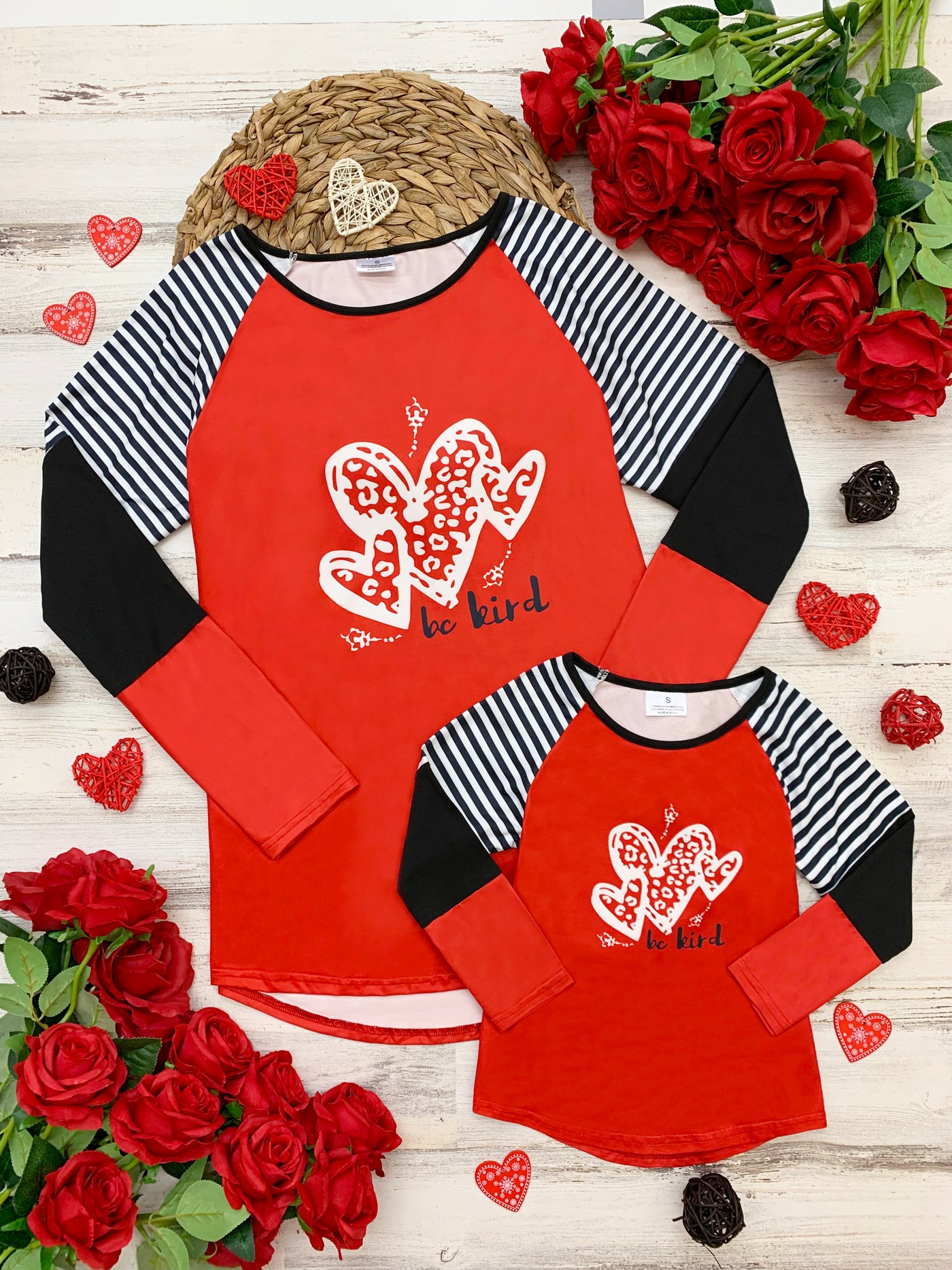 Mommy & Me Matching Tops | Be Kind Heart Graphic Print Tops