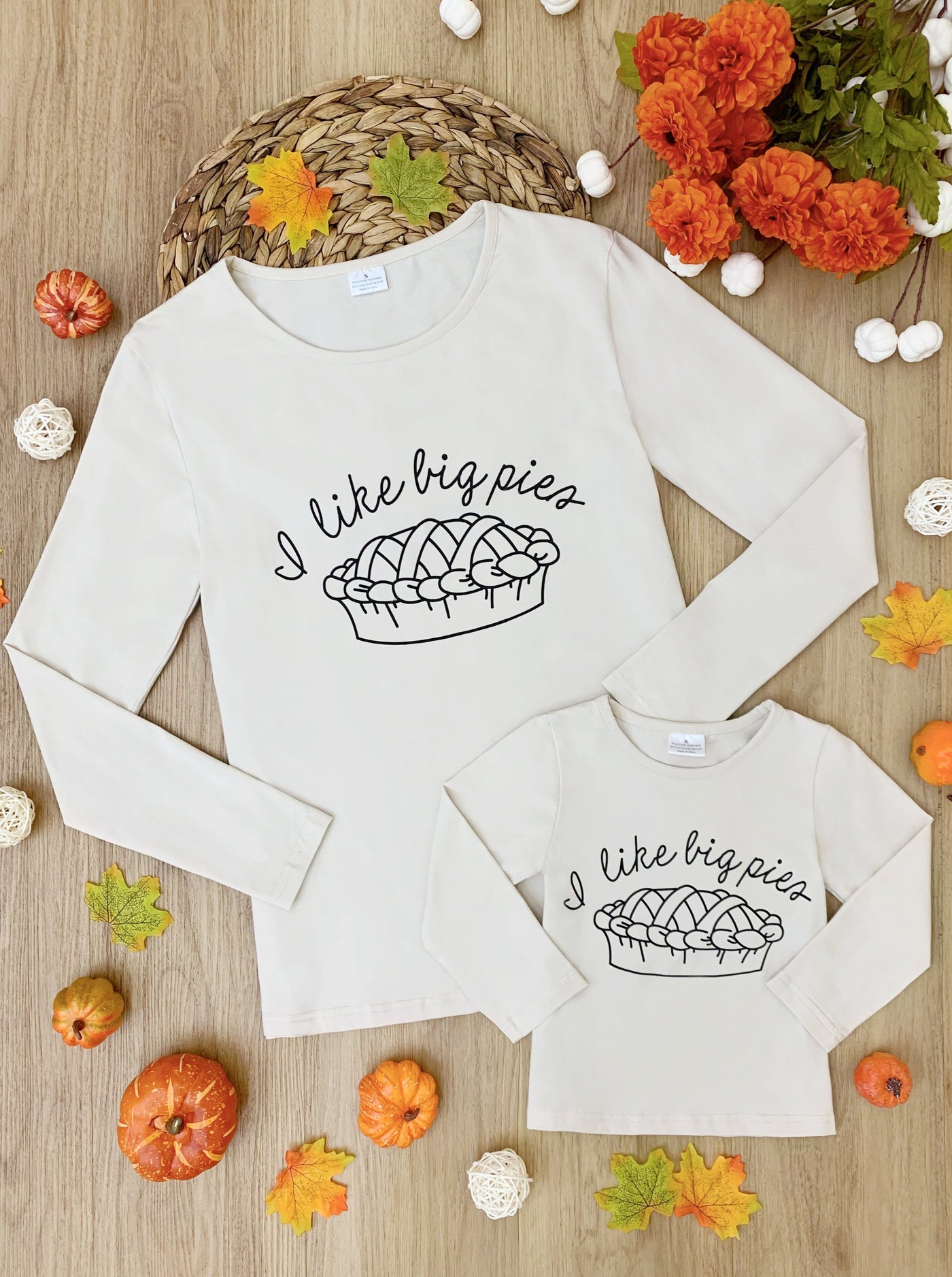Mommy & Me Matching Fall Tops | I Like Big Pies Long Sleeve Top
