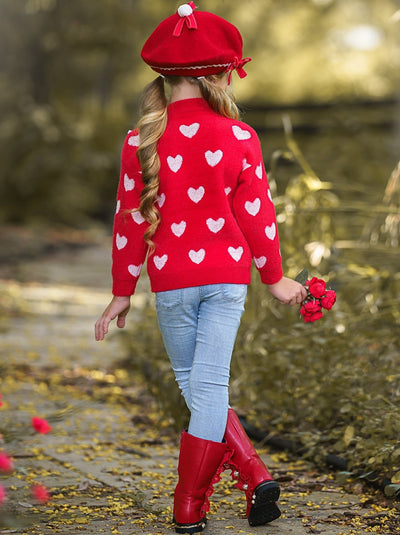 Chance At Love Sweater - Toddler Sweater - Mia Belle Girls