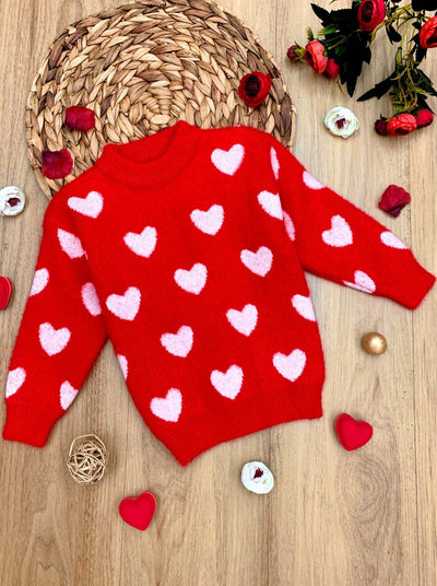 Chance At Love Sweater - Toddler Sweater - Mia Belle Girls