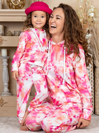 Mommy and Me Tie Dye Jogger Set 2T-10Y and S-XXL
