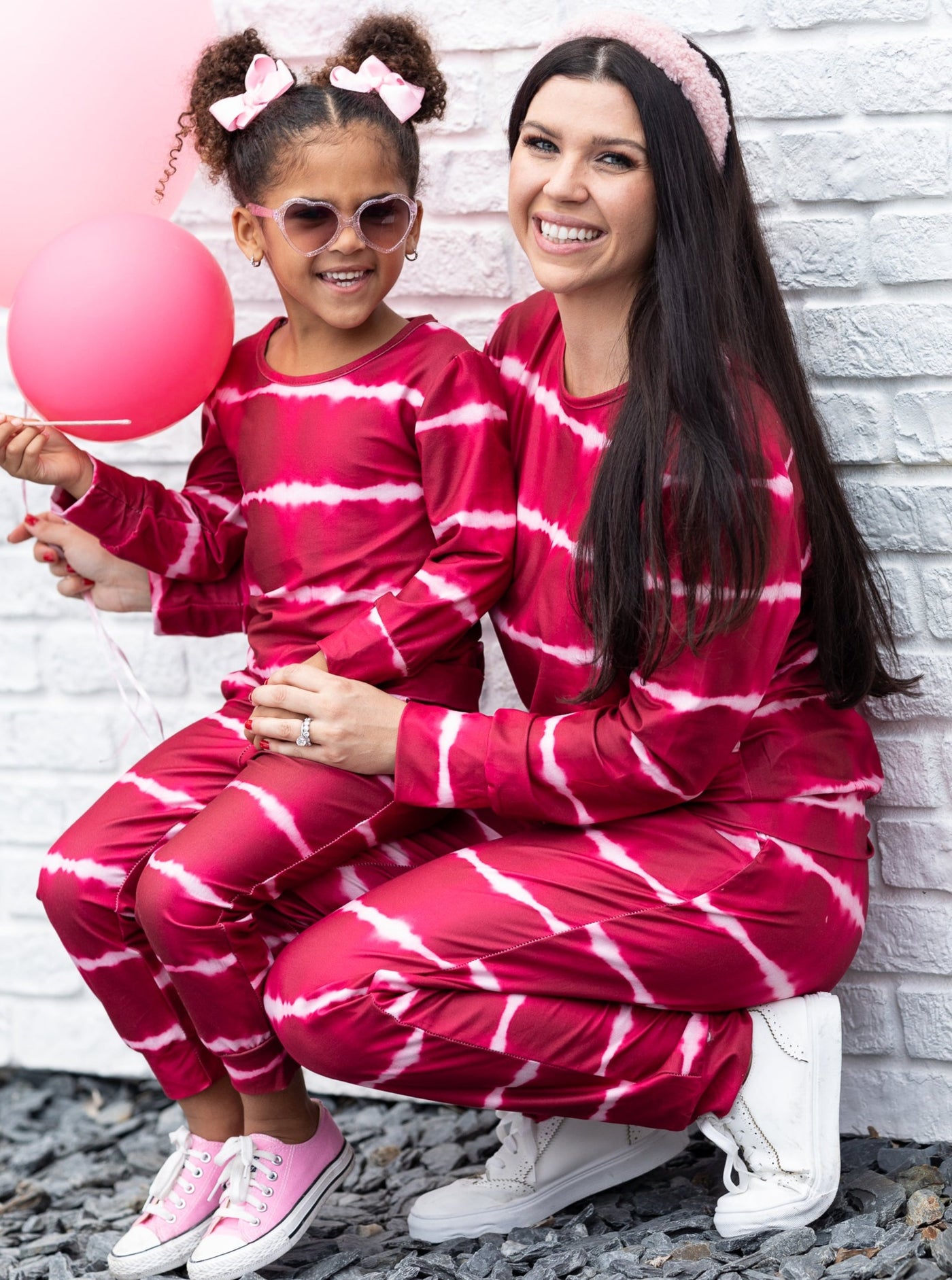 Mommy and Me Strong Ties Tie Dye Loungewear Set