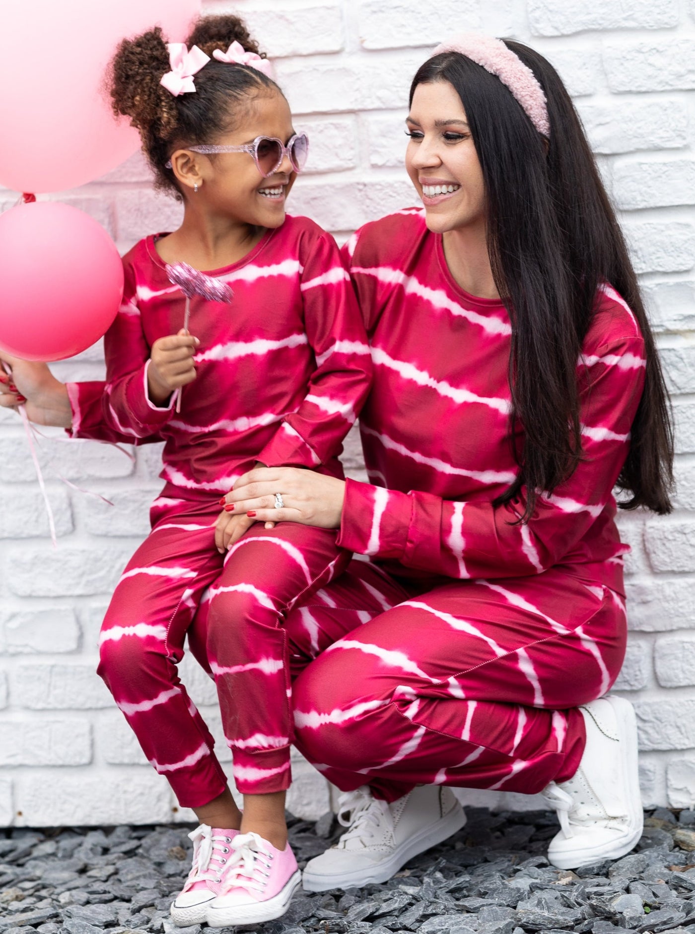 Mommy and Me Strong Ties Tie Dye Loungewear Set