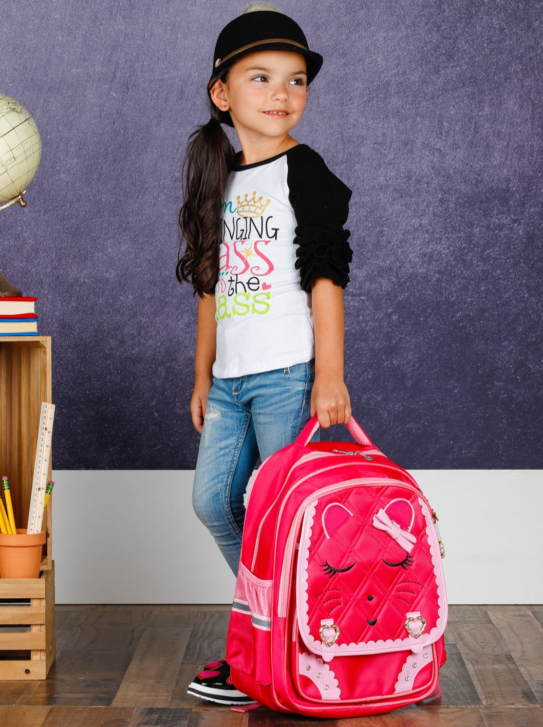Back To School | Bringing Sass to the Class Raglan Top | Mia Belle Girls