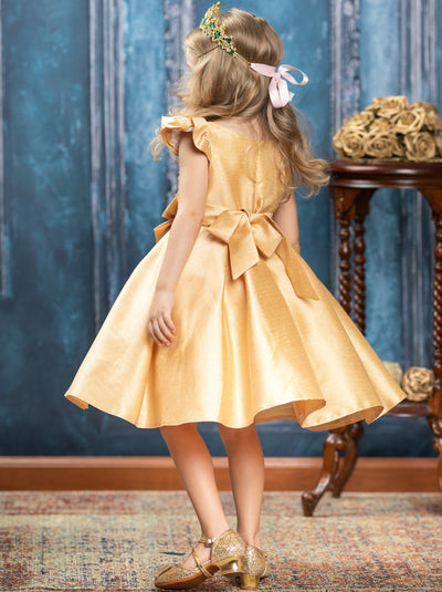 Girls Winter Formal Dress | Embroidered Holiday Dress | Mia Belle Girls
