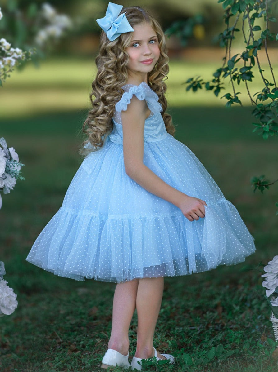 Toddler Special Occasion Dress | Girls Spring Tulle Princess Dress 