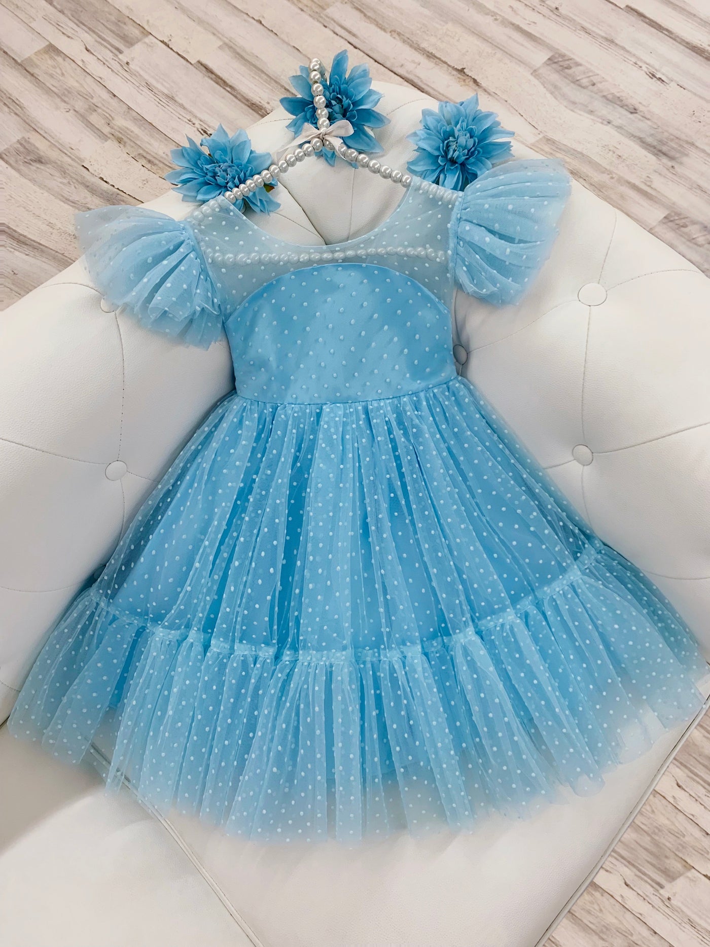 Toddler Special Occasion Dress | Girls Spring Tulle Princess Dress 