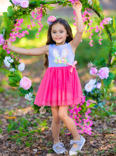 Mia Belle Girls Easter Dresses | Embroidered Bunny Tutu Dress