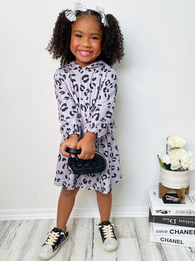 Cute Outfits For Girls | Leopard Print Hoodie Pullover & Skirt Set