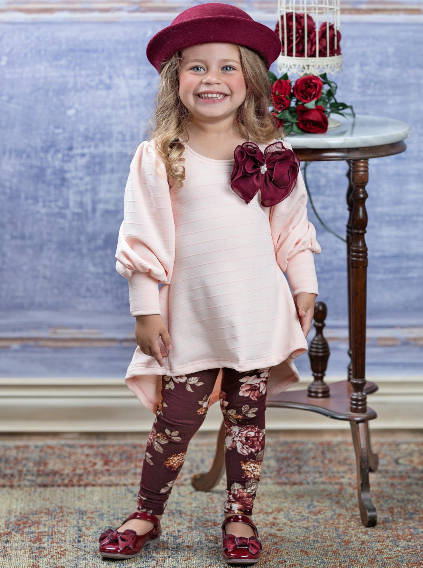 Cute Outfits For Girls | Thalia Top & Floral Legging Set | Girls Boutique