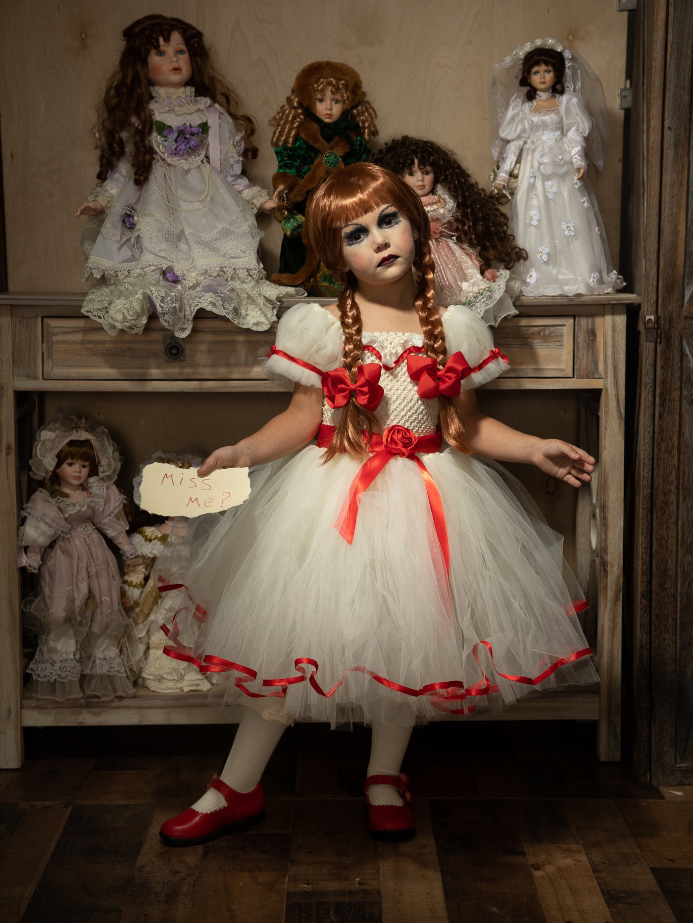 Kids Halloween Costumes | Girls Annabelle Tutu Dress | Mia Belle Girls