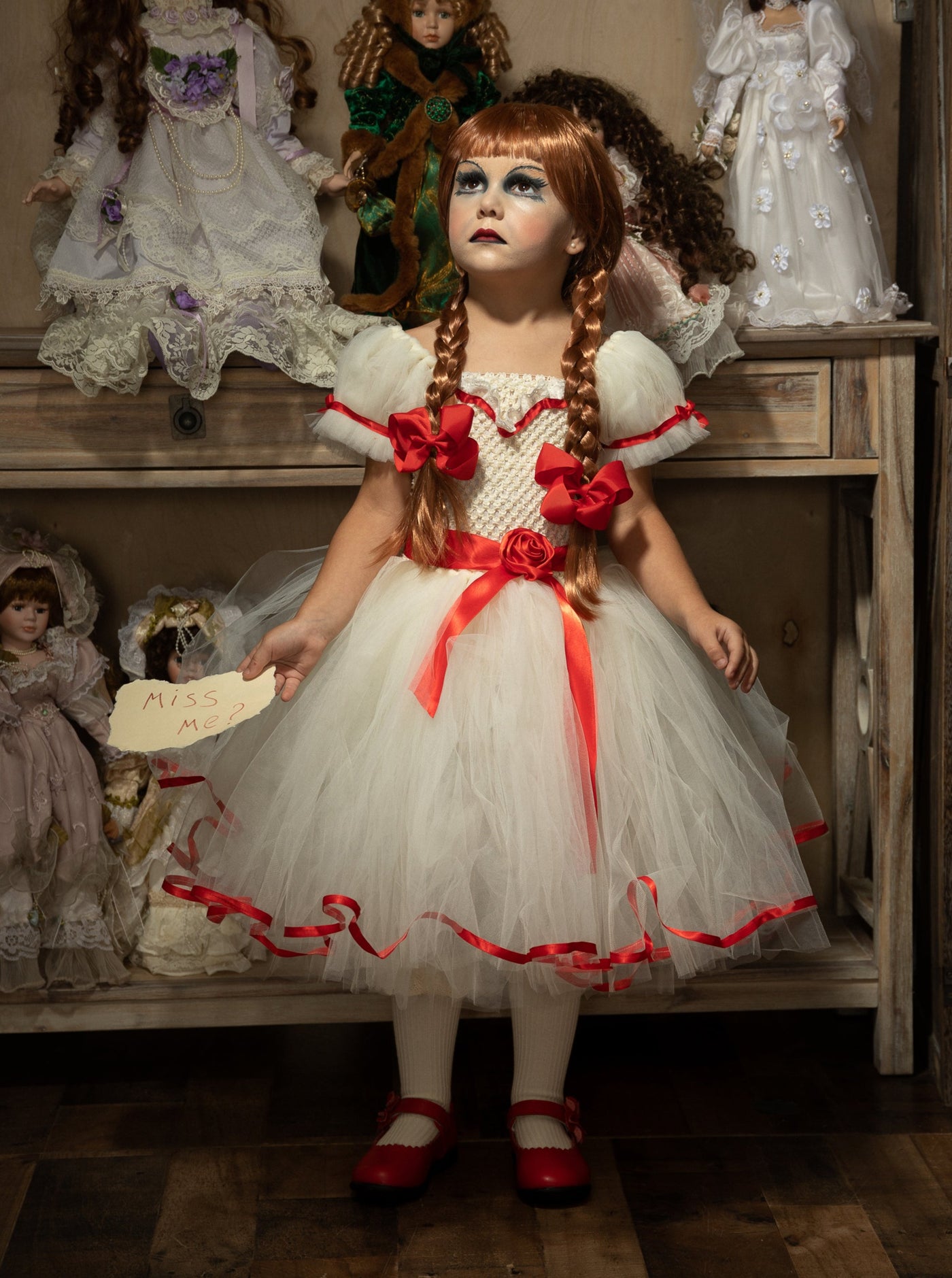 Kids Halloween Costumes | Girls Annabelle Tutu Dress | Mia Belle Girls