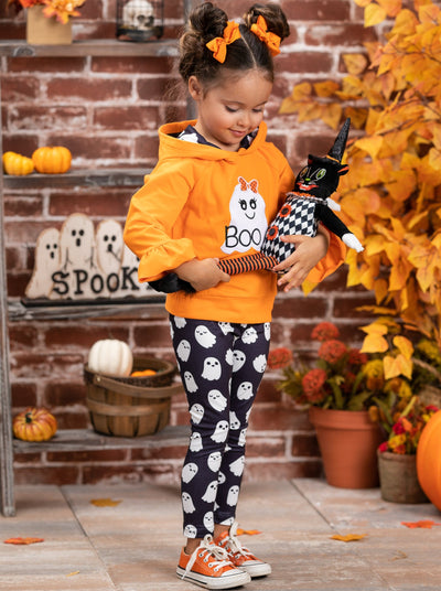 Girls Halloween Apparel Hoodie Sweater & Legging Set - Mia Belle Girls