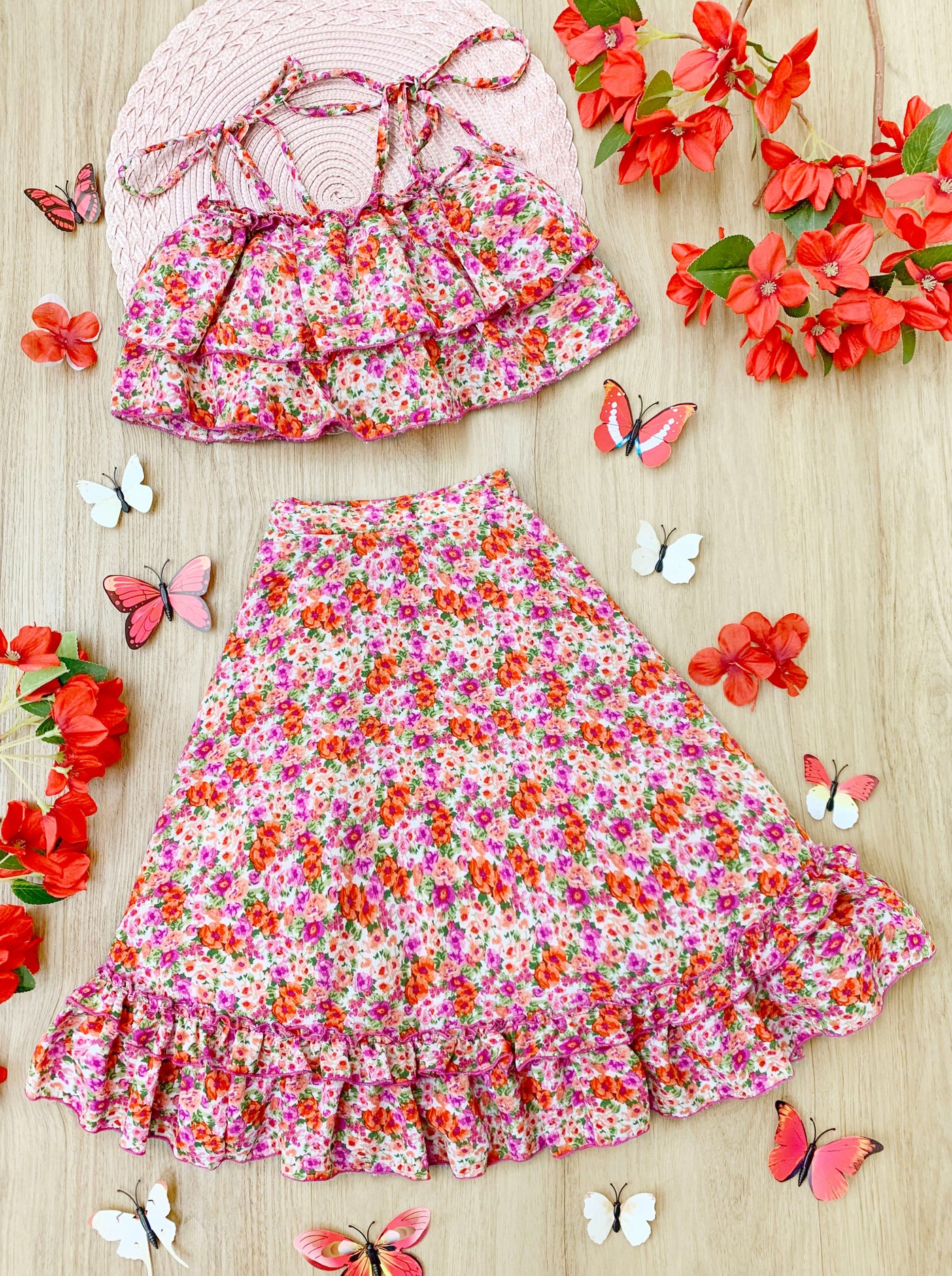 Flower Fairy Cami Top & Maxi Skirt Set