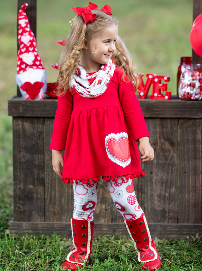 Mia Belle Girls 3 Piece Set | Valentine's Day Outfit