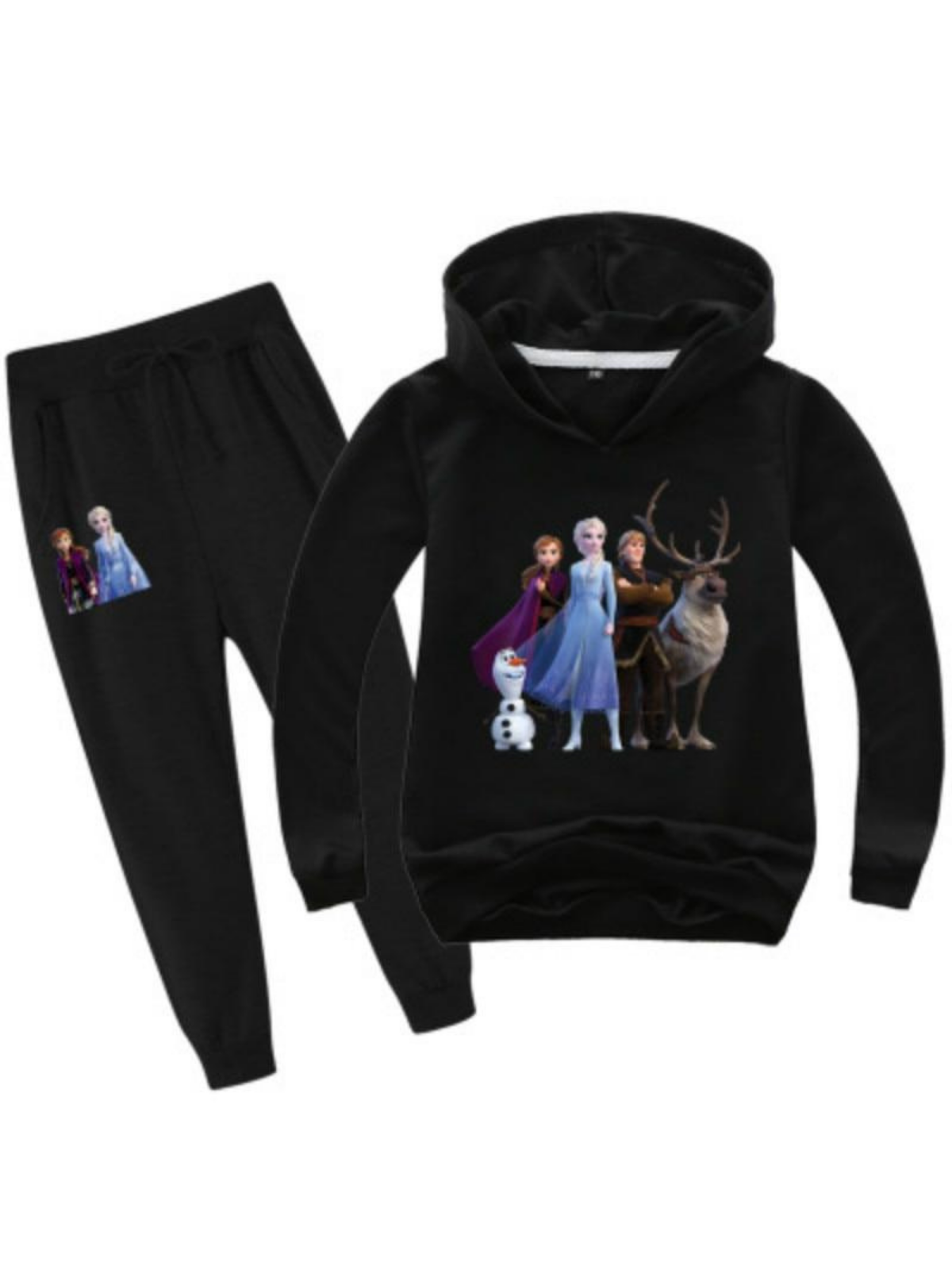 girls-frozen-hoodie-joggers-tracksuit-black