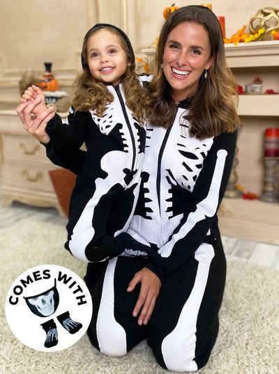 Family Halloween Costumes | Hoodie Onesie Pajama Set | Mia Belle Girls