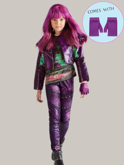 Kids Halloween Costumes | Descendants Jumpsuit Set | Mia Belle Girls