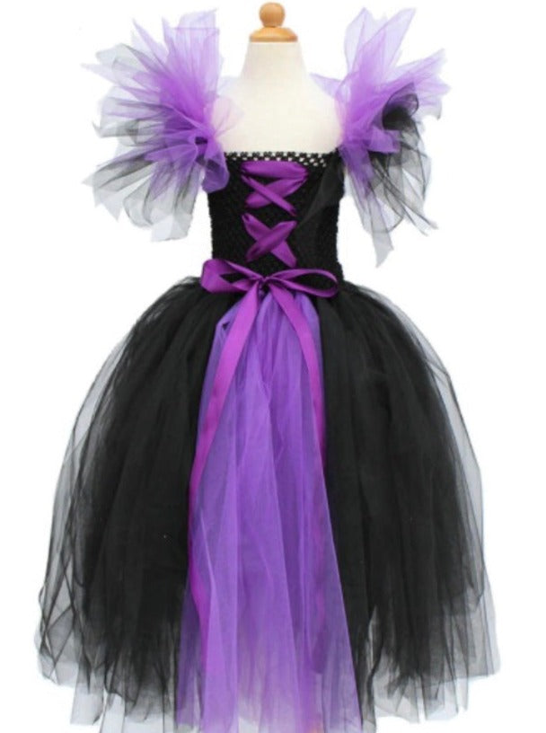 Girls Halloween Costumes | Witch Tutu Dress Costume - Mia Belle Girls