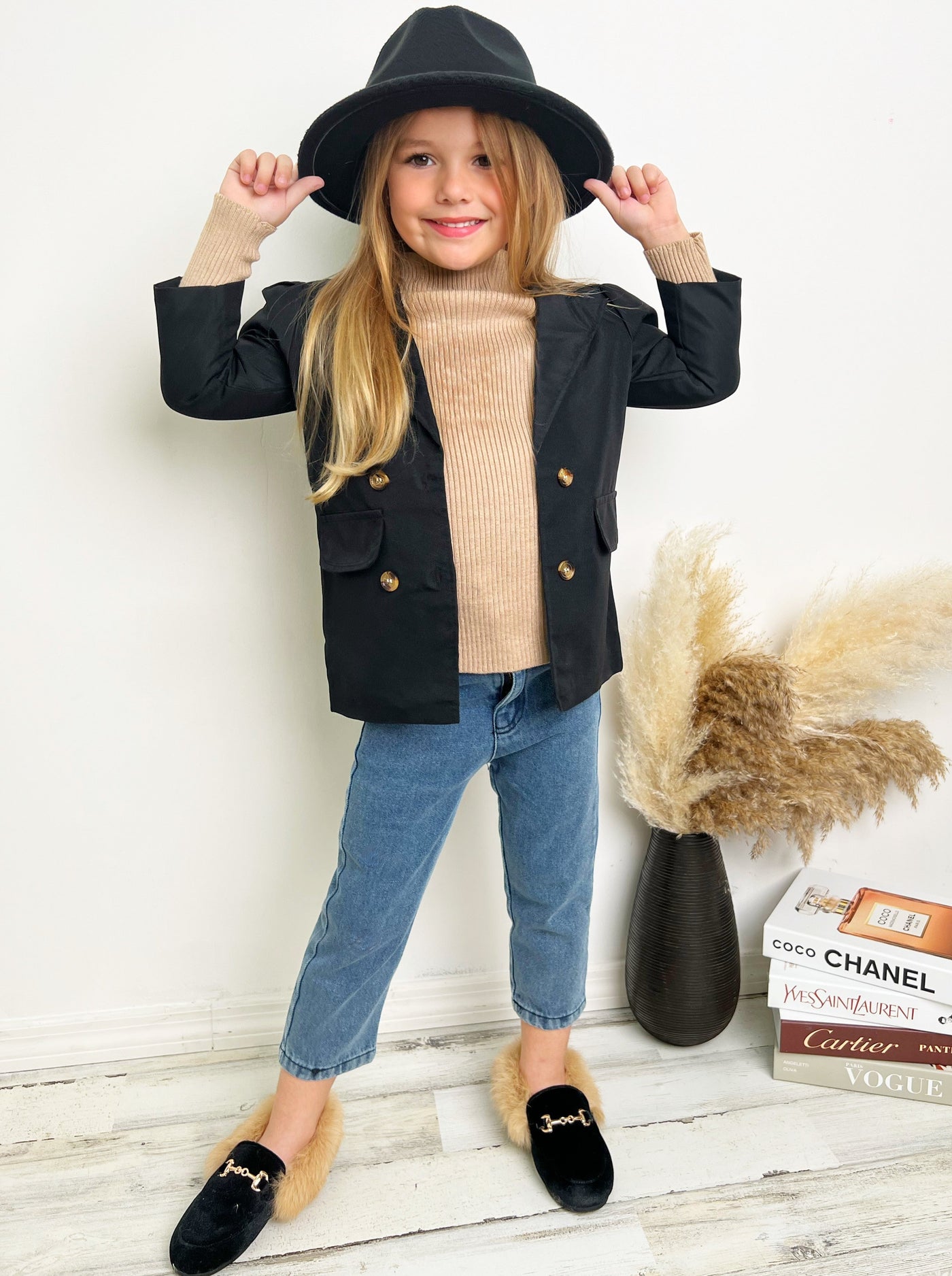 Toddler Clothing Sale | Little Girls Black Business Blazer Jacket