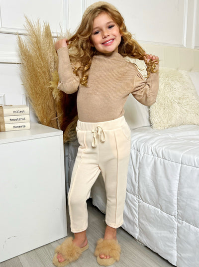 Toddler Clothing Sale | Cuffed Drawstring Sweatpants | Girls Boutique