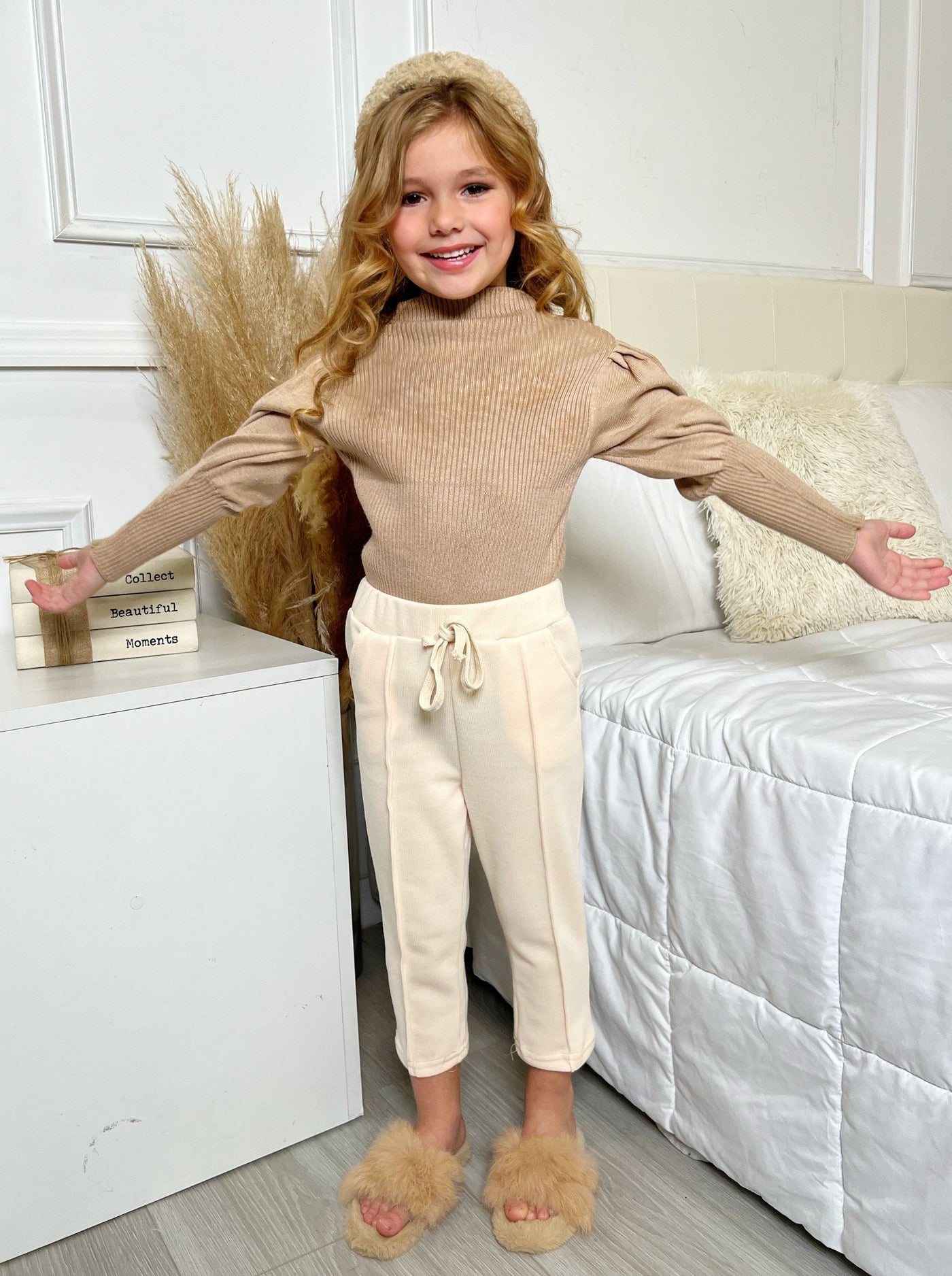 Toddler Clothing Sale | Cuffed Drawstring Sweatpants | Girls Boutique
