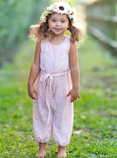Toddler Spring Clothes | Girls Sleeveless Paisley Drawstring Jumpsuit