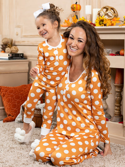 Mommy and Me Matching Outfits | Polka Dot Pajama Set | Mia Belle Girls