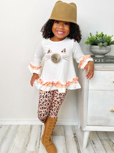 The Cutest Cub Tunic & Leopard Bodysuit Legging Set