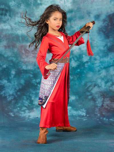 Kids Halloween Costume | Deluxe Mulan Inspired Dress | Mia Belle Girls