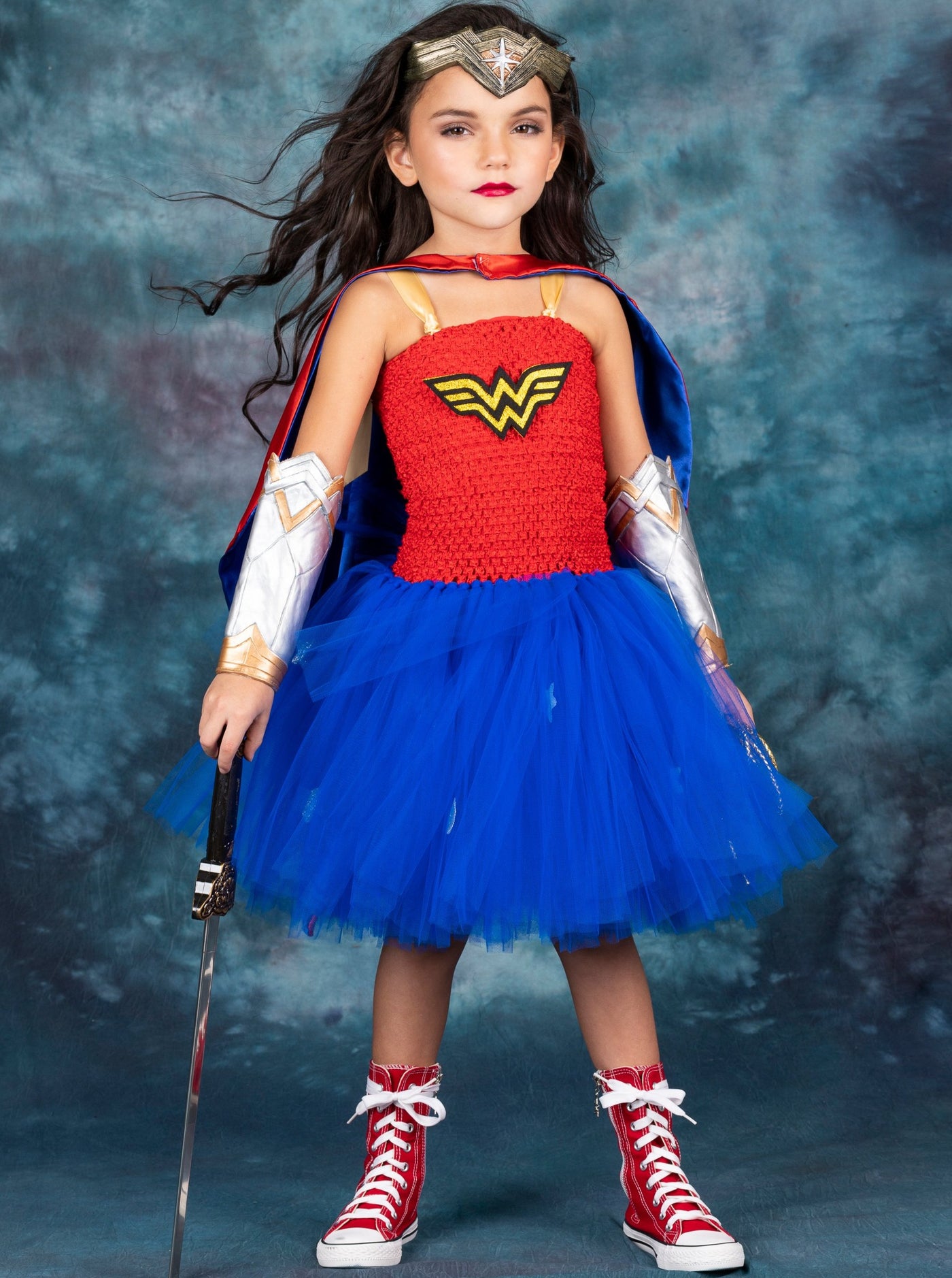 Kids Halloween Costumes | Wonder Woman Tutu Dress | Mia Belle Girls