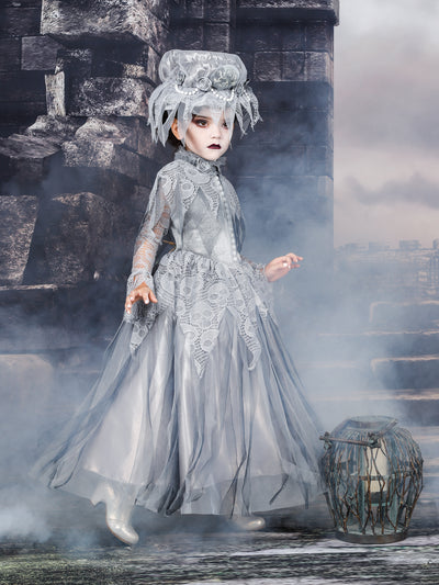 Girls Deluxe Haunted Victorian Ghost (Phantom) Halloween Costume