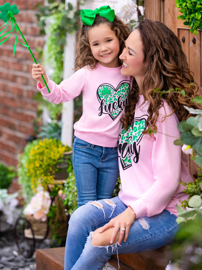 St. Patrick's Day Clothes | Mommy & Me Lucky Heart Long Sleeve Top