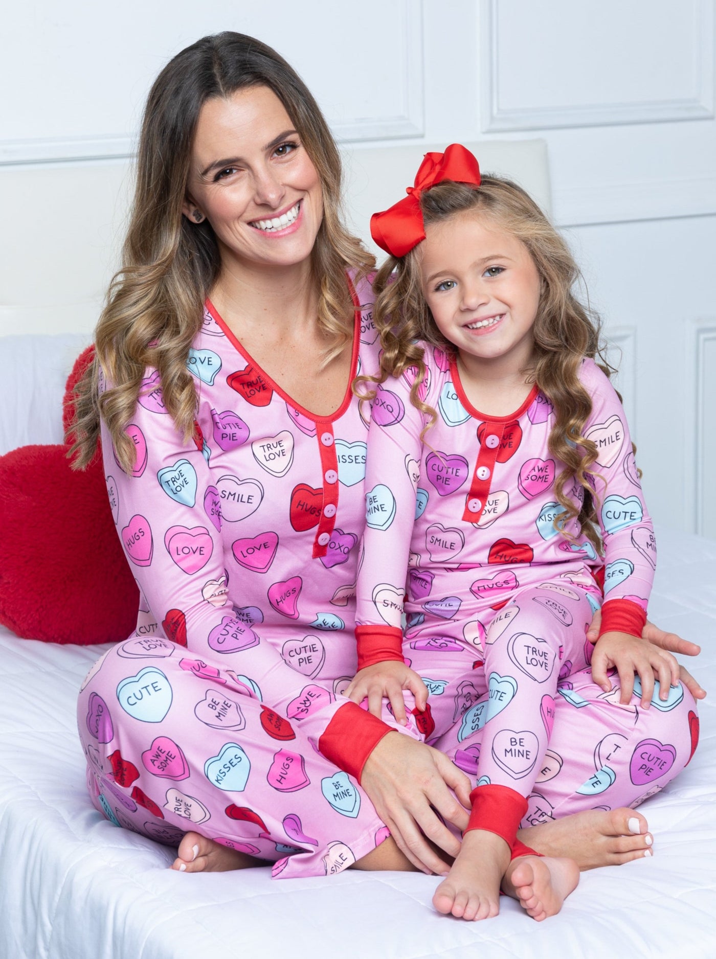 The Love Me When I'm Sleeping Jammies: Valentines Heart Pajama Set