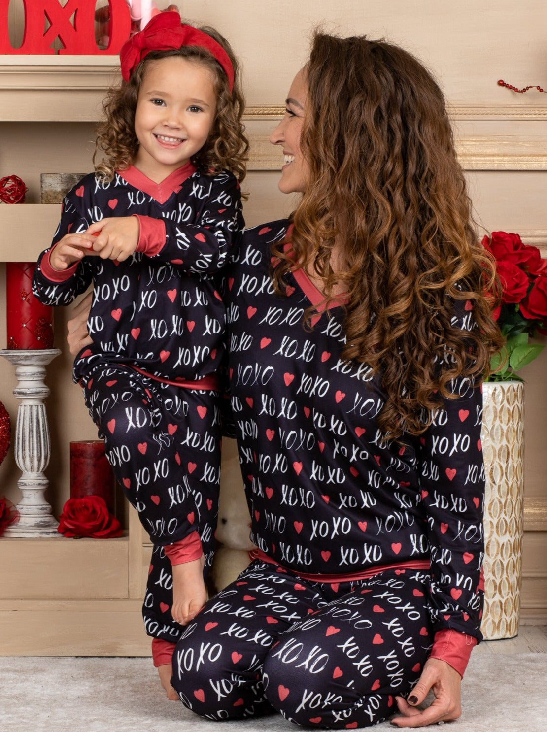 Mommy and Me Matching Outfits | XOXO Loungewear Set | Mia Belle Girls