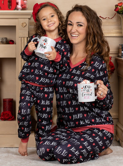 Mommy and Me Matching Outfits | XOXO Loungewear Set | Mia Belle Girls