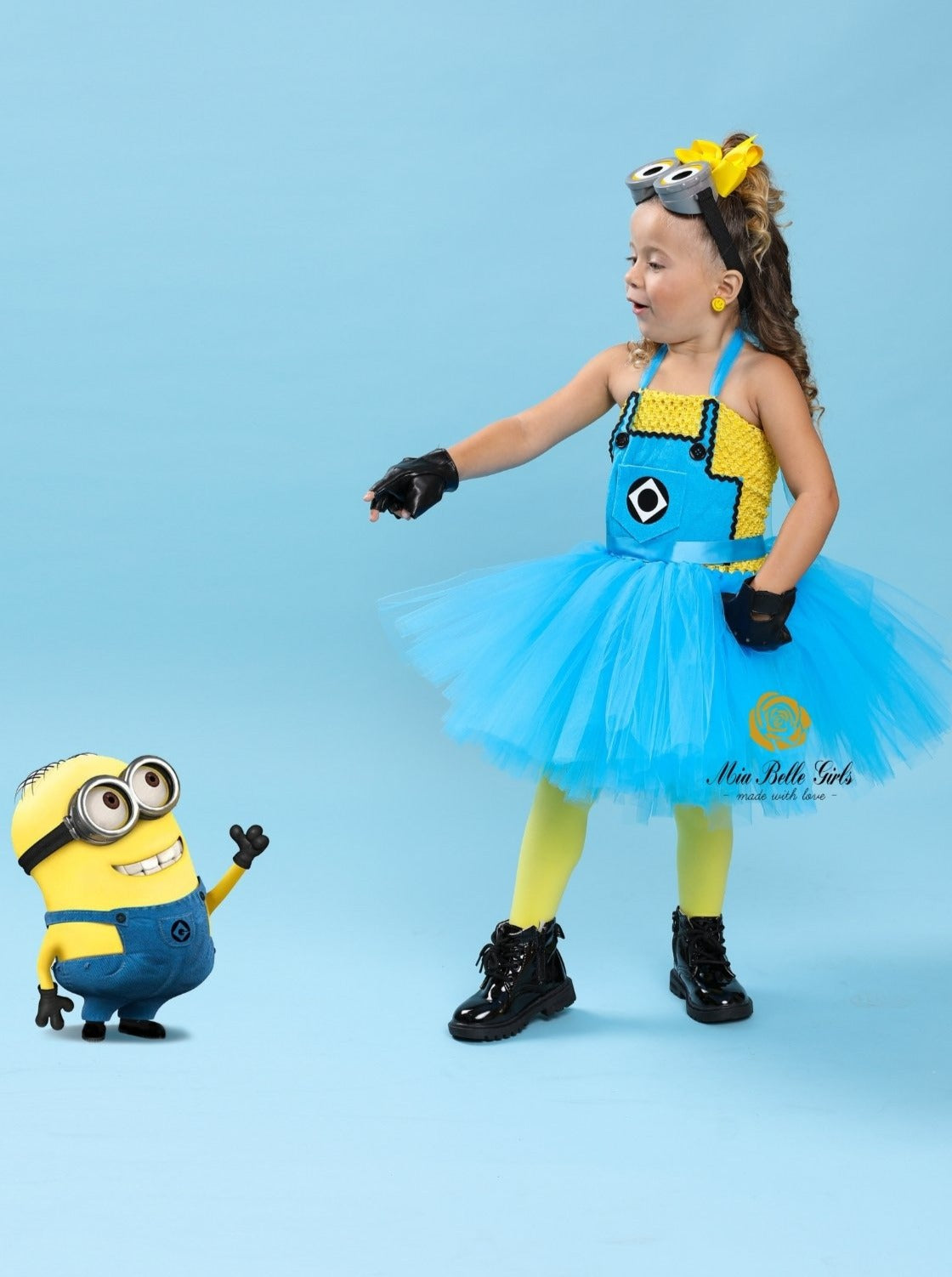 Kids Halloween Costume, Minions Inspired Tutu Dress