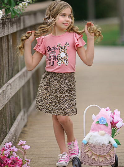 Girls Shake Your Cotton Tail Top and Skirt Set