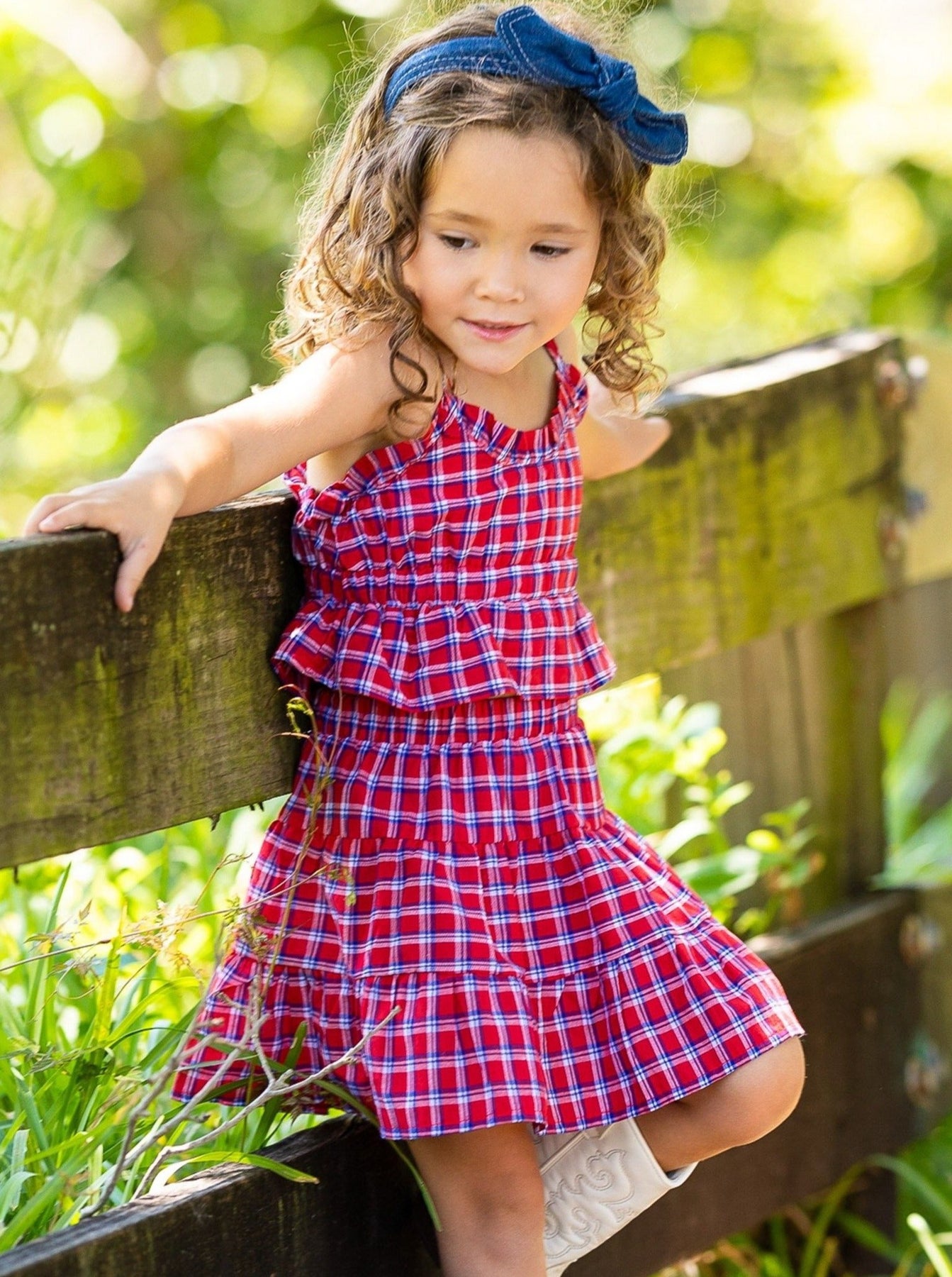 Cute 4th of July Outfits | Crop Top and Skirt Set - Mia Belle Girls