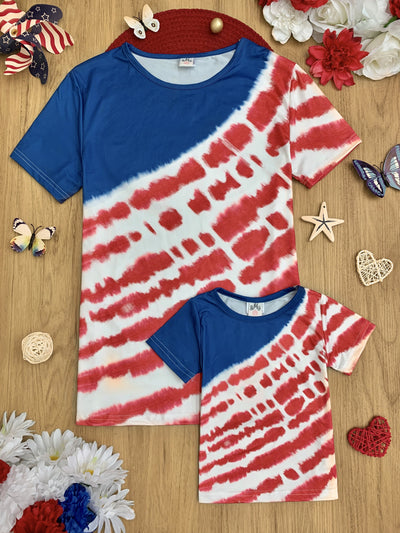 Mommy & Me | Matching Tops |  4th of July Americana Tie Dye T-Shirts