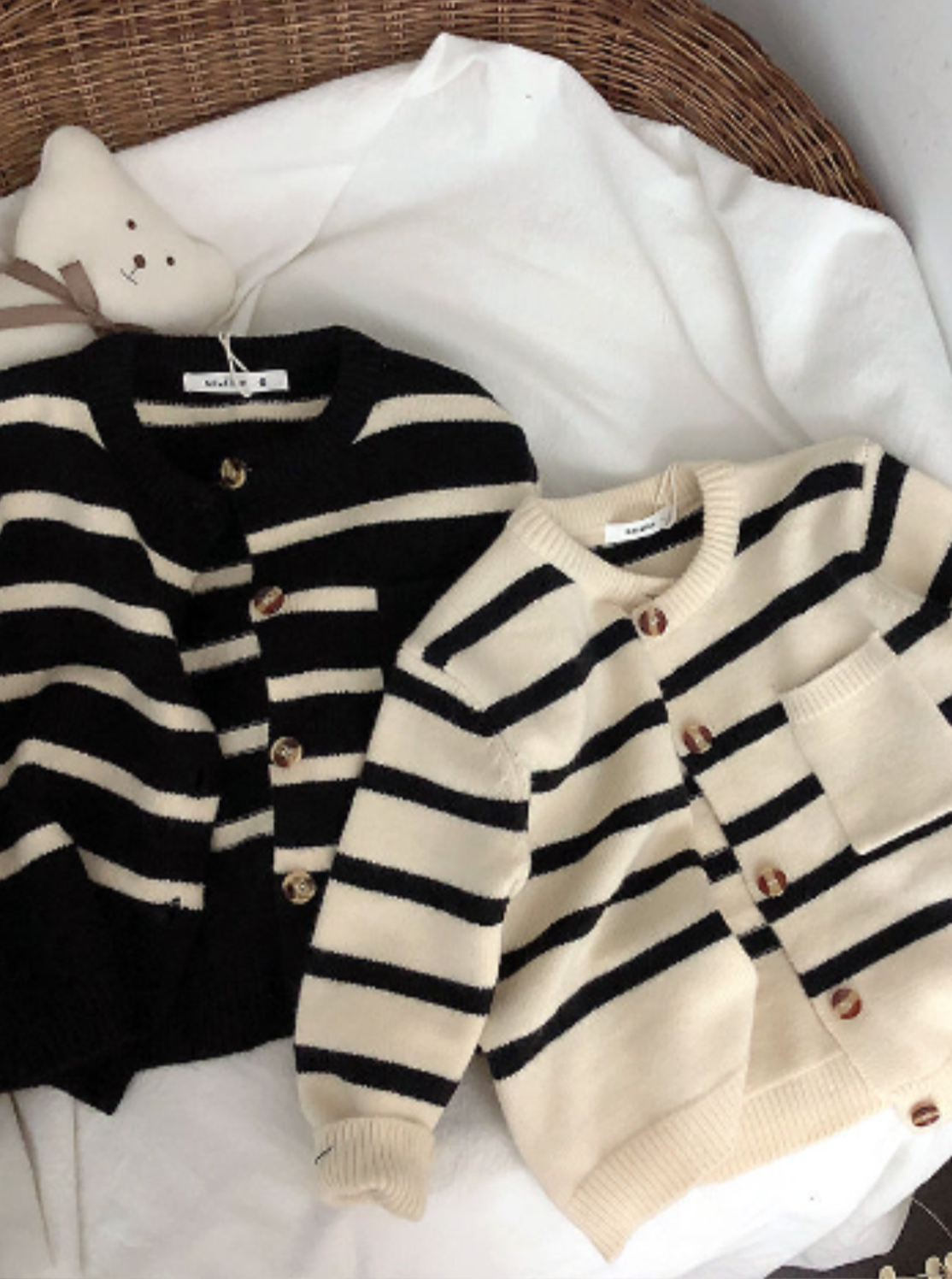 Toddler Clothing Sale | Little Girls Chic Striped Button Up Cardigan ...