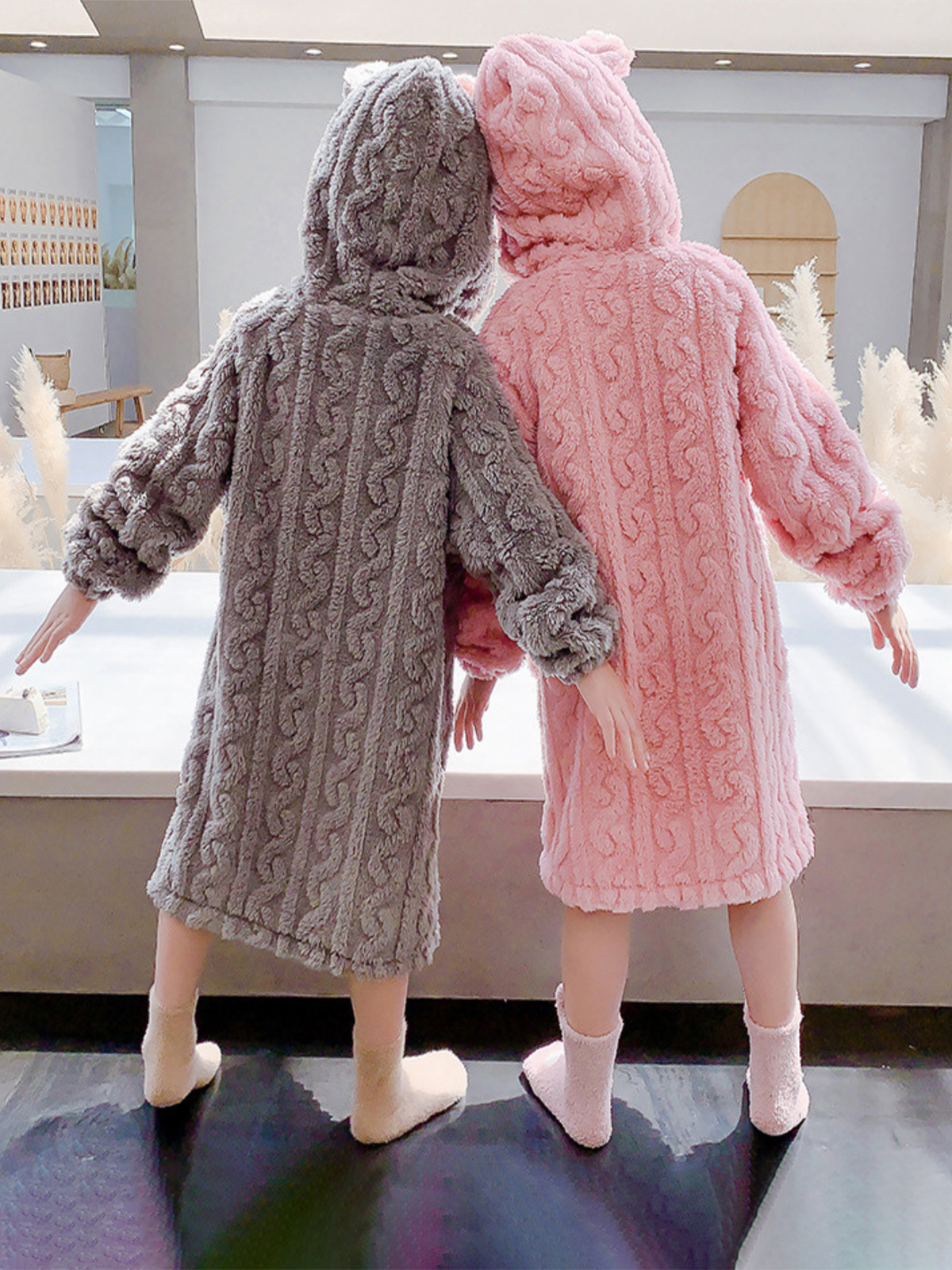 The Coziest Bear Plush House Robe And Toy Set
