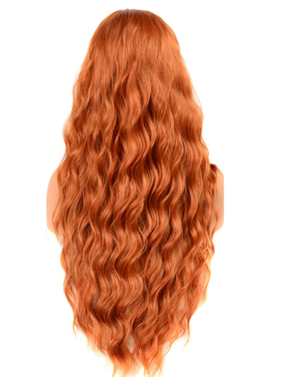 Kids Halloween Wigs | Long Deep Wave Hair Red Wig - Mia Belle Girls